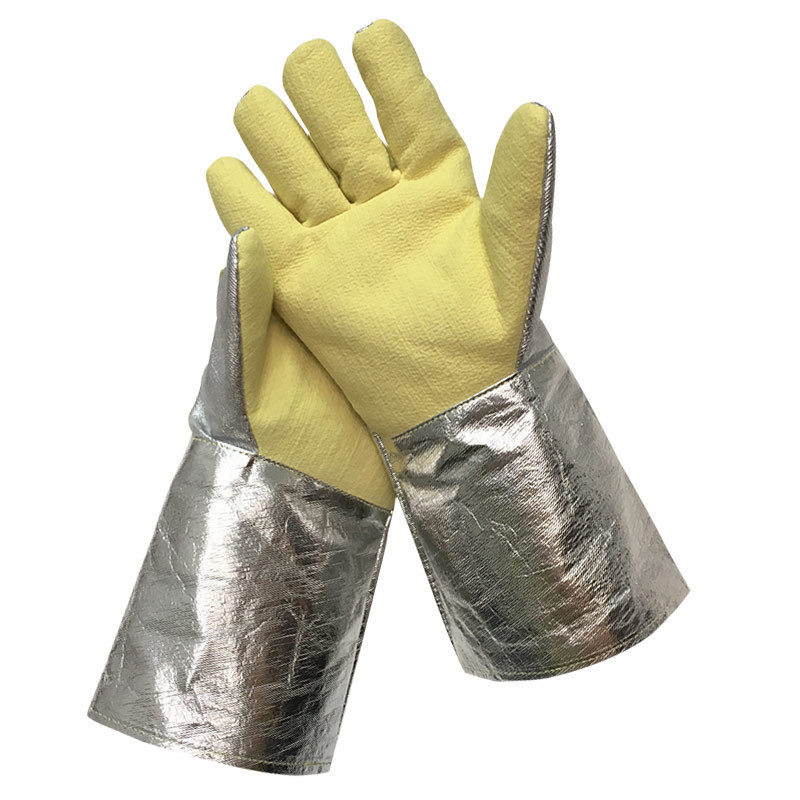 Heat Resistant Glove - Sarı Aramid Alüminyum Kaplamalı 500 Derece