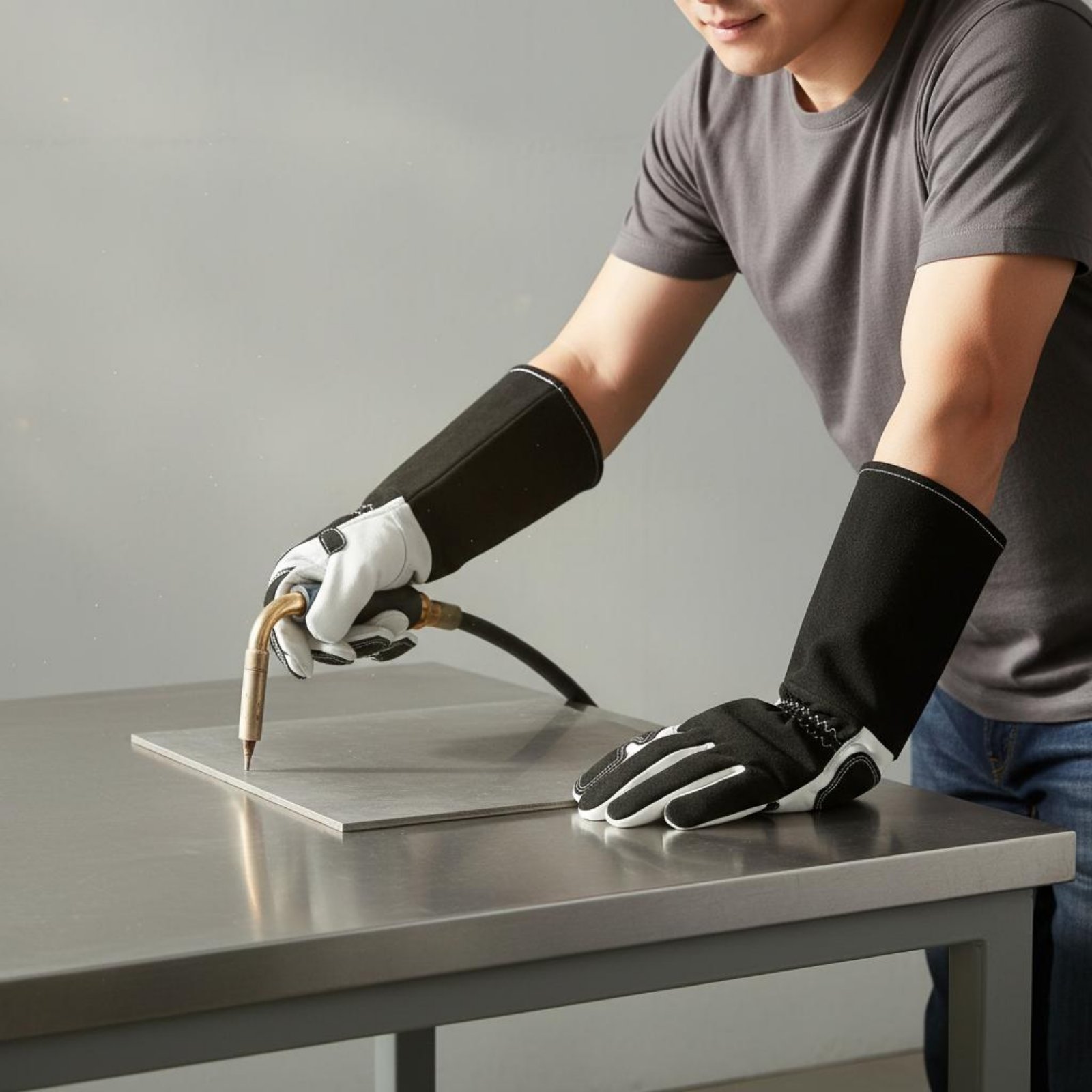 Heat Resistant Glove - TIG Metal İşleme Eldivenleri Esnek Parmak