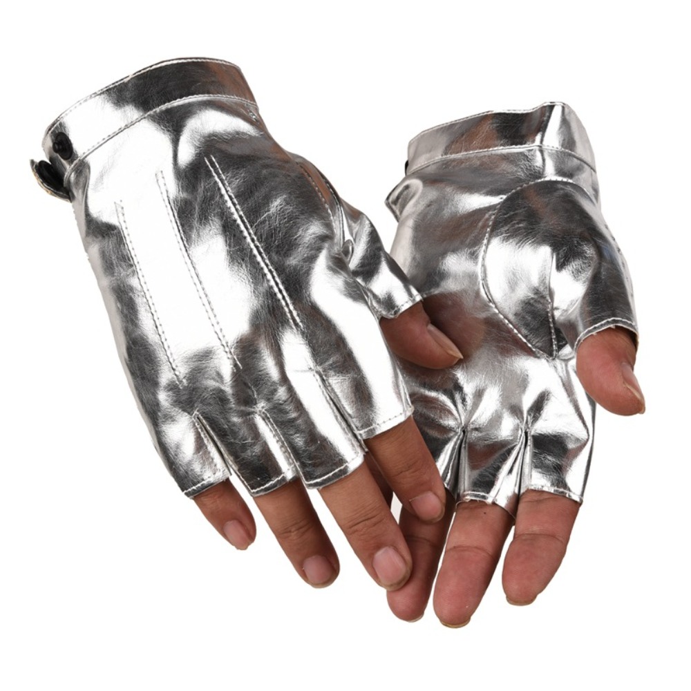 Leather Driving Glove - Moda Punk PU Sürüş Eldivenleri Düğme