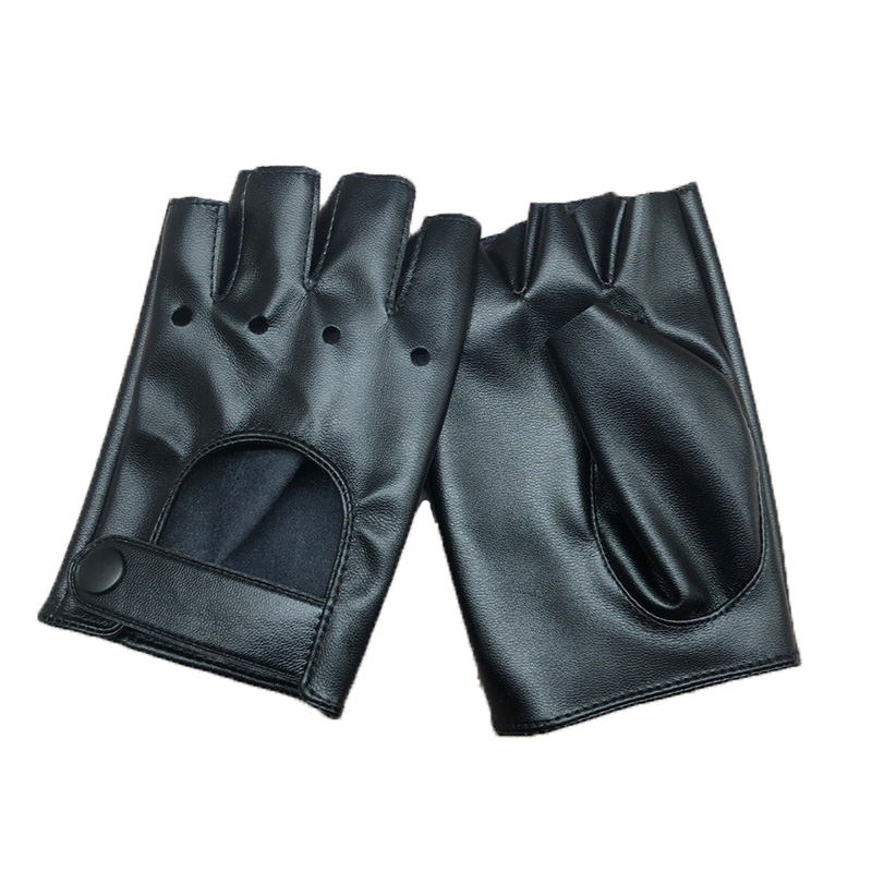 Leather Driving Glove - Kadınlar Punk gece kulübü Hip Hop