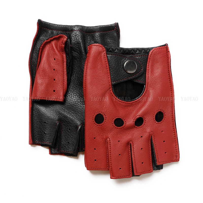 Leather Driving Glove - Bahar Erkek100% Saf Gerçek Deri Yarım