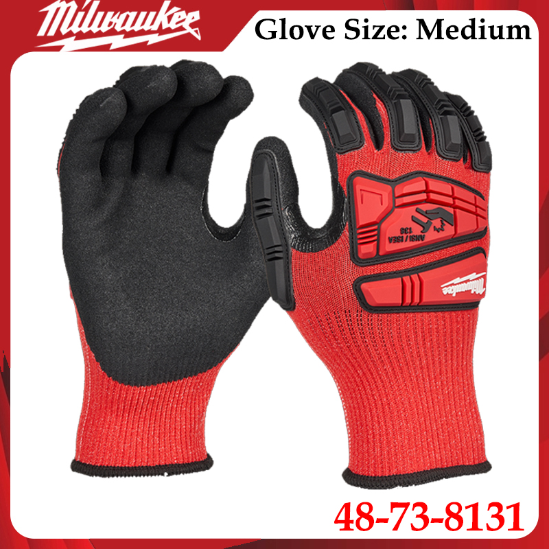 Work Glove Impact - Milwaukee 48-73-8131 Orta Darbeli İş Eldivenleri
