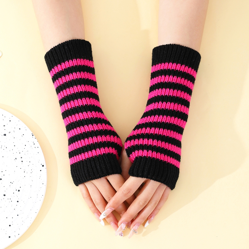 Kısa Çizgili Parmaksız Eldiven - Fingerless Glove Knit incelemesi ve fiyatı