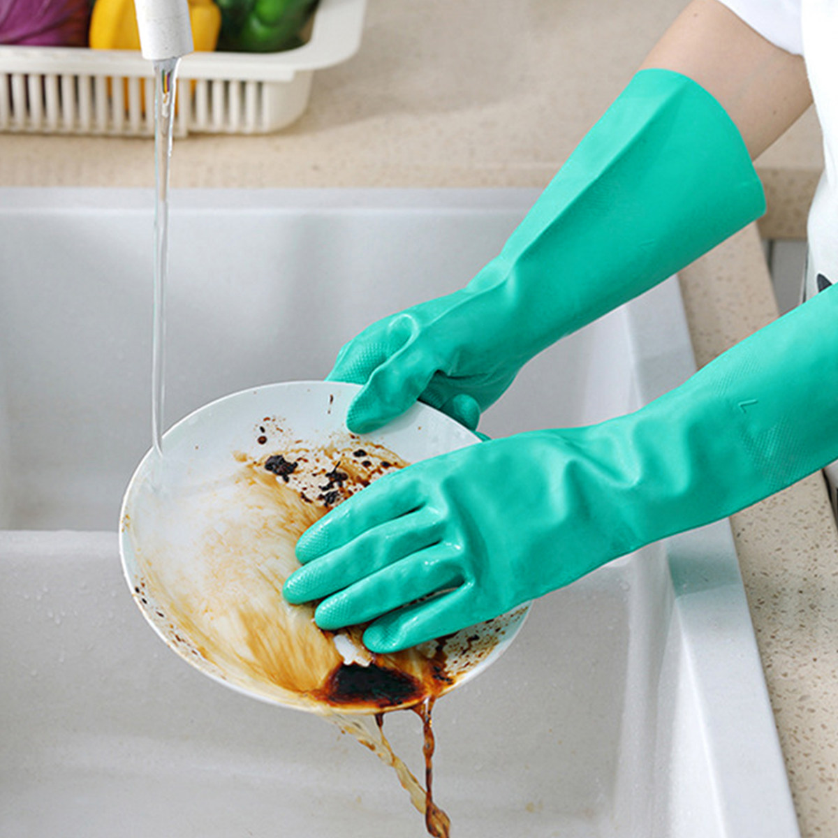 1 Çift Su Geçirmez Bulaşık Yık - Dish Glove Rubber incelemesi ve fiyatı